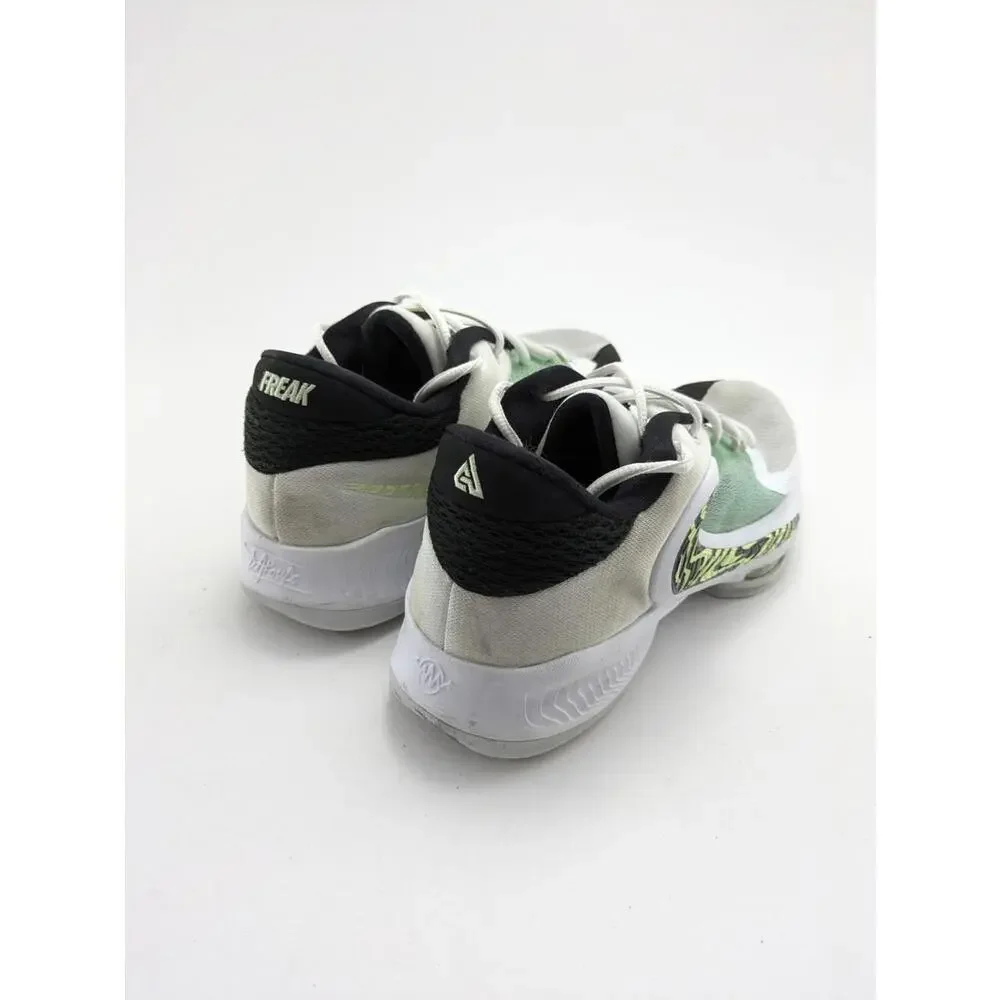 Mens Nike Zoom Freak 4 White Green Athletic Basketball Shoes‎ DJ6149-100 Size 9